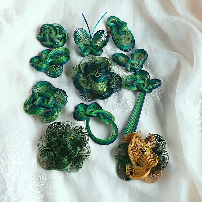Handmade Bamboo Brooch, Earrings & Accessories | Eco - Friendly Artisan Craft for Qipao & Hanfu - STAR8S