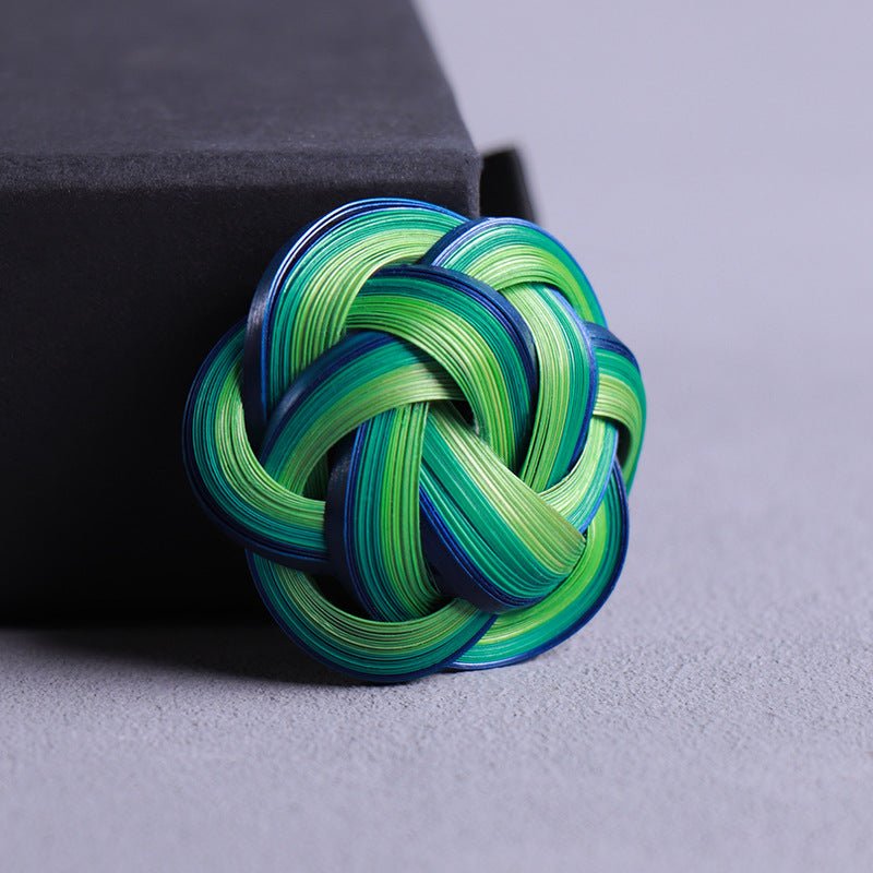 Handmade Bamboo Brooch, Earrings & Accessories | Eco - Friendly Artisan Craft for Qipao & Hanfu - STAR8S