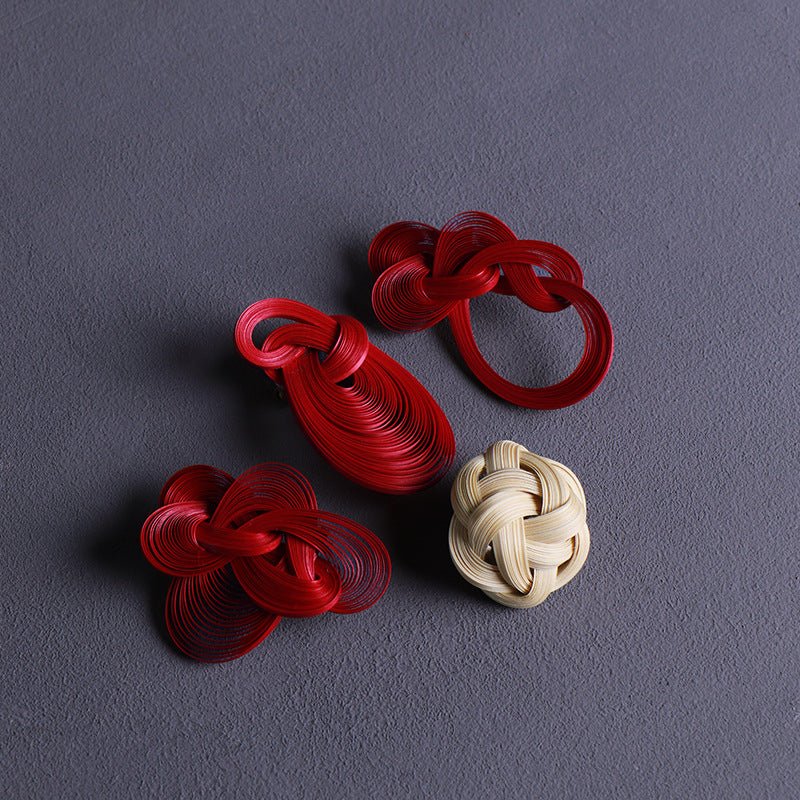 Handmade Bamboo Brooches & Accessories | Unique Bamboo Jewelry for Qipao, Hanfu & Fashion Lovers | Eco - Friendly Artisan Crafts - STAR8S
