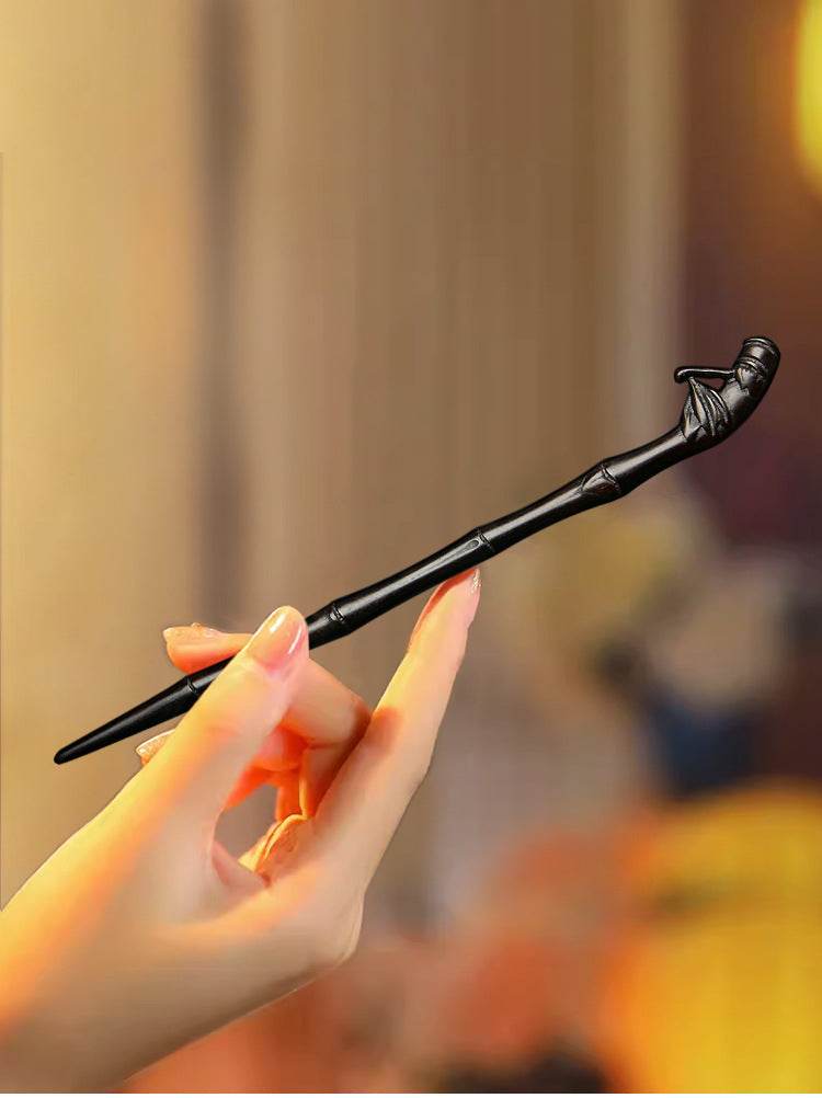 Handmade Black Sandalwood Vintage Hairpin for Hanfu Gift to Girlfriend - STAR8S
