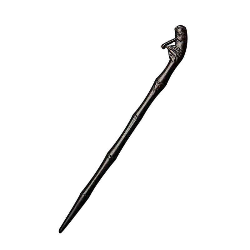 Handmade Black Sandalwood Vintage Hairpin for Hanfu Gift to Girlfriend - STAR8S