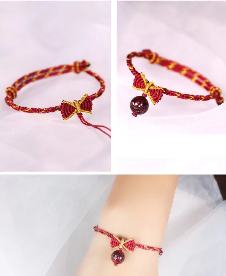 handmade bow knot red string bracelet – the perfect gift for her | star8s - star8s