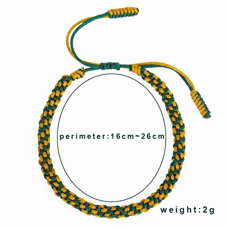 Handmade Braided Corn Knot Bracelet | Tibetan - Inspired Red String Bracelet for Men & Women - STAR8S