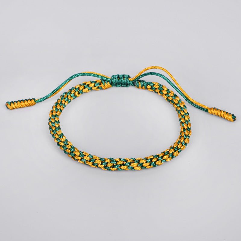 handmade braided corn knot bracelet | tibetan - inspired red string bracelet for men & women - star8s