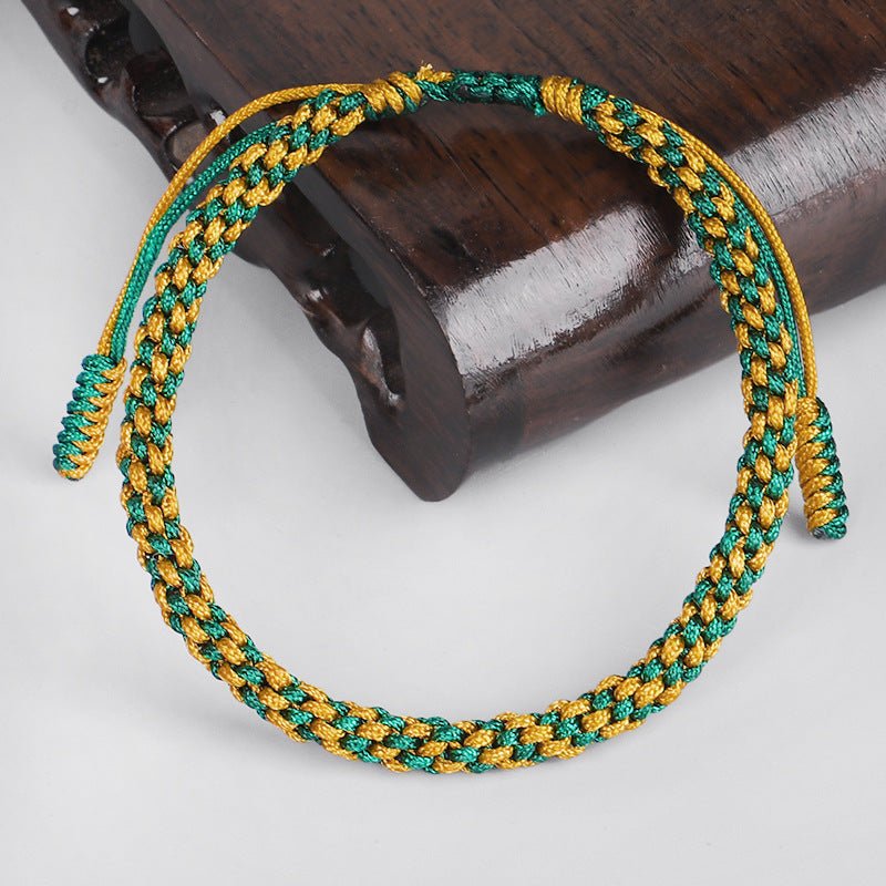 Handmade Braided Corn Knot Bracelet | Tibetan - Inspired Red String Bracelet for Men & Women - STAR8S