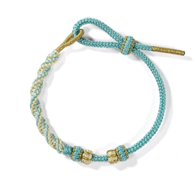 handmade chinese dragon knot red string adjustable bracelet | colorful jewelry for luck & protection | star8s - star8s
