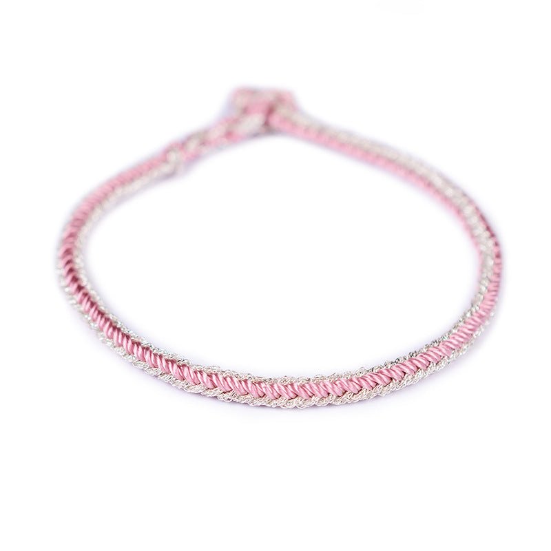 Handmade Chinese Knot Gold Rope Braided Bracelet | Handwoven Red String Bracelet - STAR8S