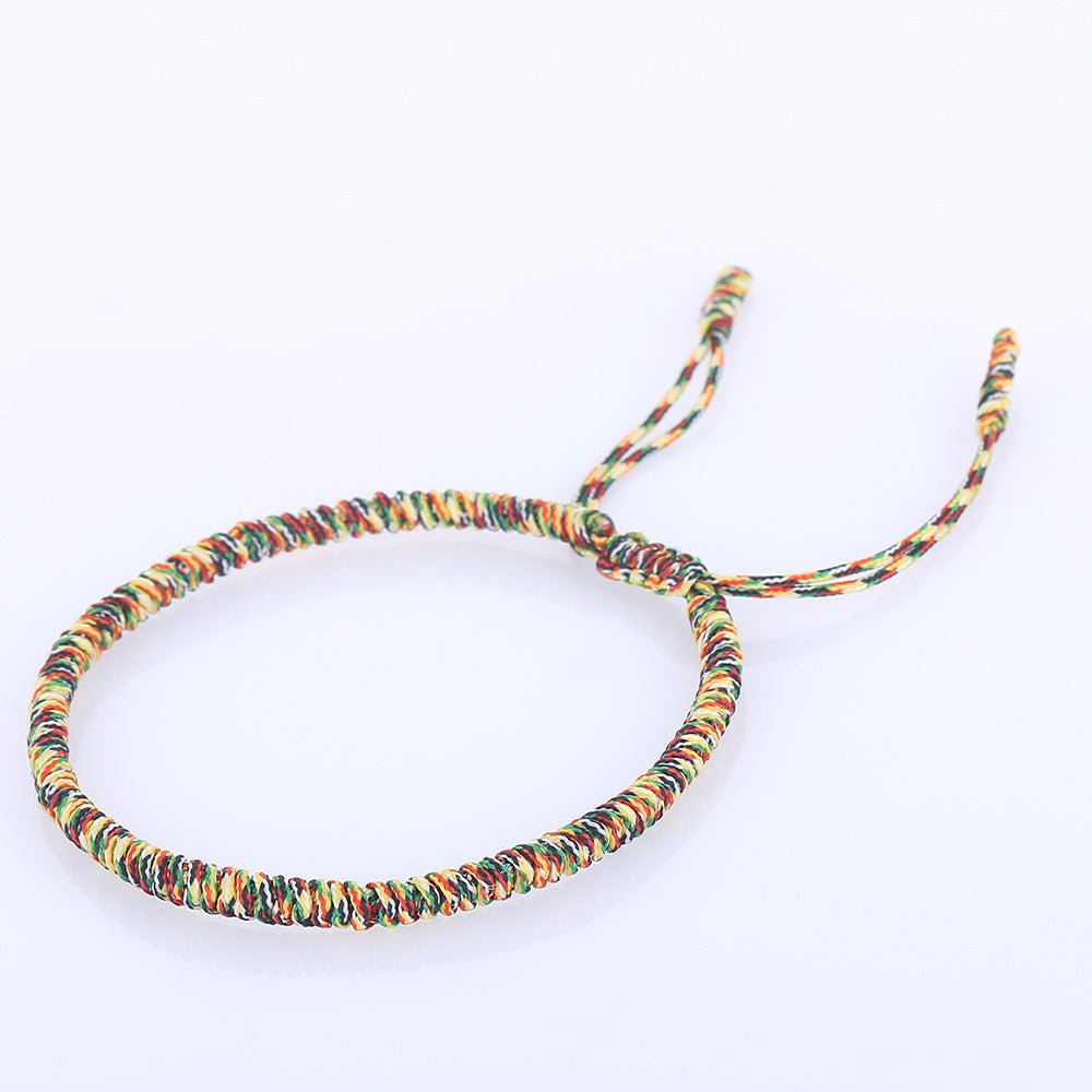 Handmade Colorful Red String Bracelet | Adjustable Friendship & Wellness Bracelet - STAR8S