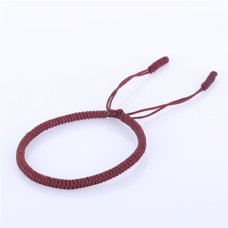 handmade colorful red string bracelet | adjustable friendship & wellness bracelet - star8s
