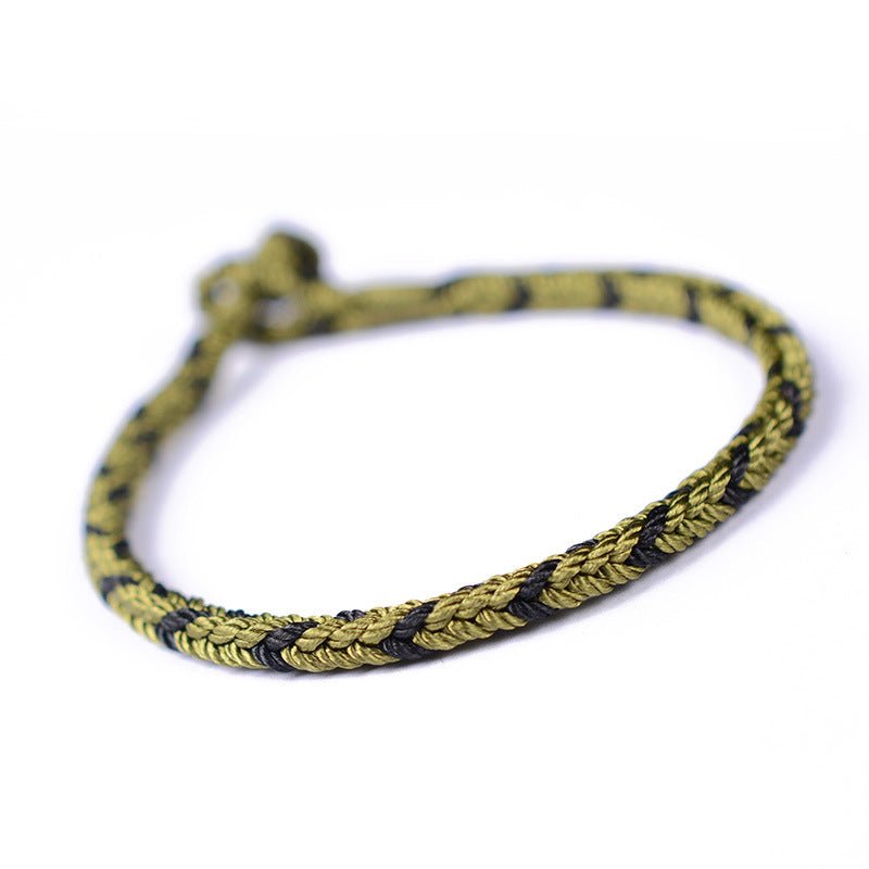 Handmade Dual - Color Braid Red String Bracelet – Adjustable, Women's Handmade Jewelry - STAR8S