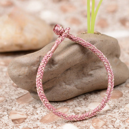 Handmade Dual - Color Braid Red String Bracelet – Adjustable, Women's Handmade Jewelry - STAR8S
