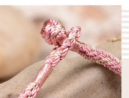 Handmade Dual - Color Braid Red String Bracelet – Adjustable, Women's Handmade Jewelry - STAR8S