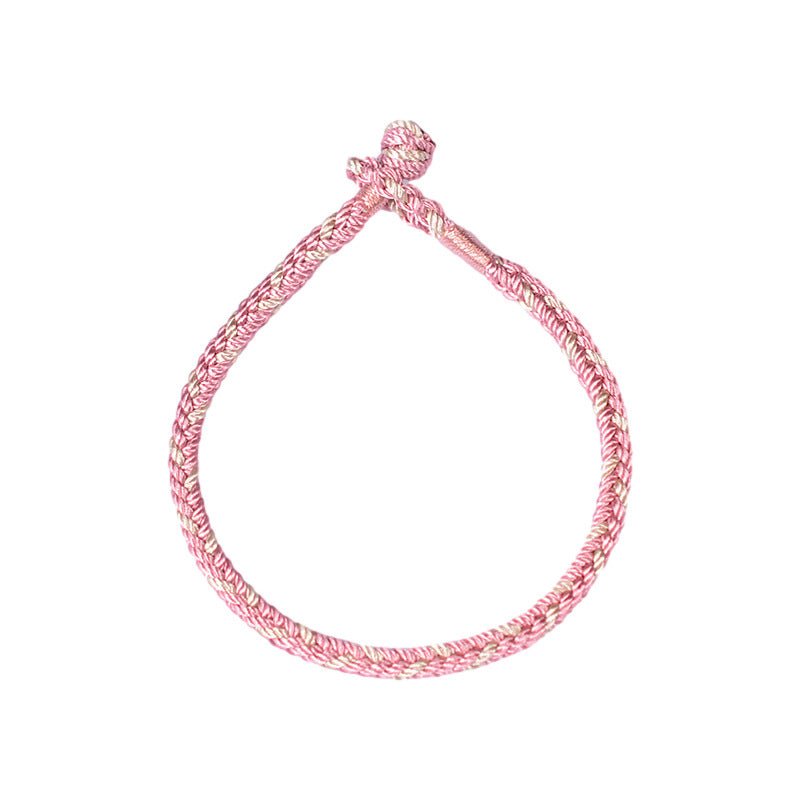 Handmade Dual - Color Braid Red String Bracelet – Adjustable, Women's Handmade Jewelry - STAR8S
