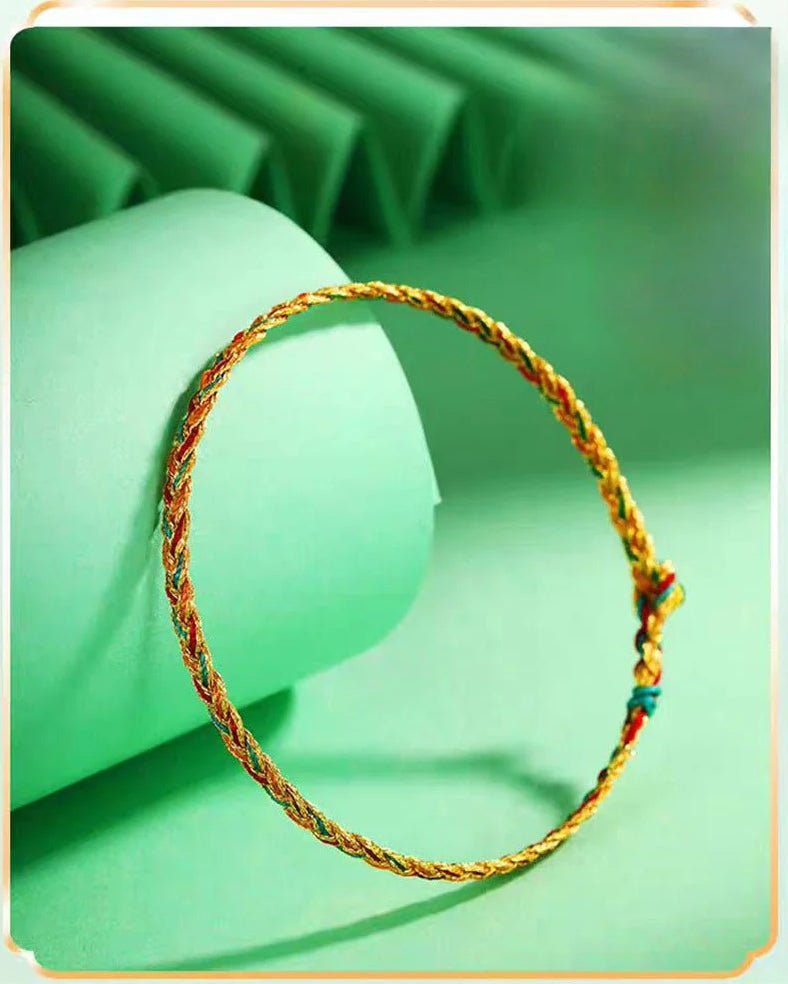 Handmade Five - Color Rope Bracelet - Baby & Child Good Luck Koi Dragon Year Gift - STAR8S