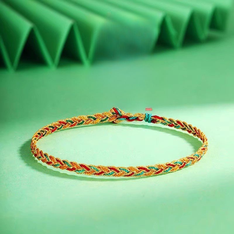 handmade five - color rope bracelet - baby & child good luck koi dragon year gift - star8s