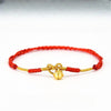 Handmade Gold Bell Anklet – Adjustable Red String Foot Chain for Women | Good Luck & Fortune Charm