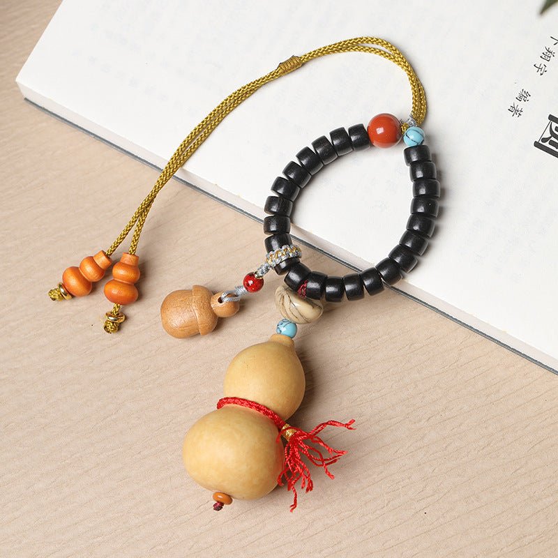 Handmade Gourd Bracelet for Men & Women - Adjustable Wooden Beads Ethnic Style, Prosperity & Fortune - STAR8S