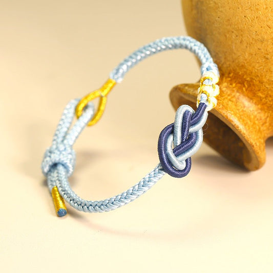 Handmade Pipa Knot Chinese Knot Peach Blossom Red String Bracelet | STAR8S