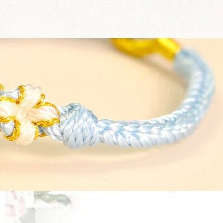 handmade pipa knot chinese knot peach blossom red string bracelet | star8s - star8s