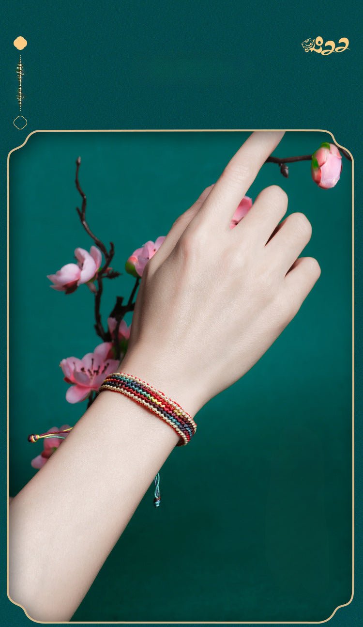 Handmade Rainbow String Bracelet – Trendy National Style for Women | Perfect Gift for Couples & Babies - STAR8S