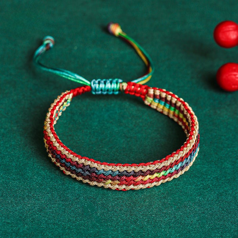 Handmade Rainbow String Bracelet – Trendy National Style for Women | Perfect Gift for Couples & Babies - STAR8S