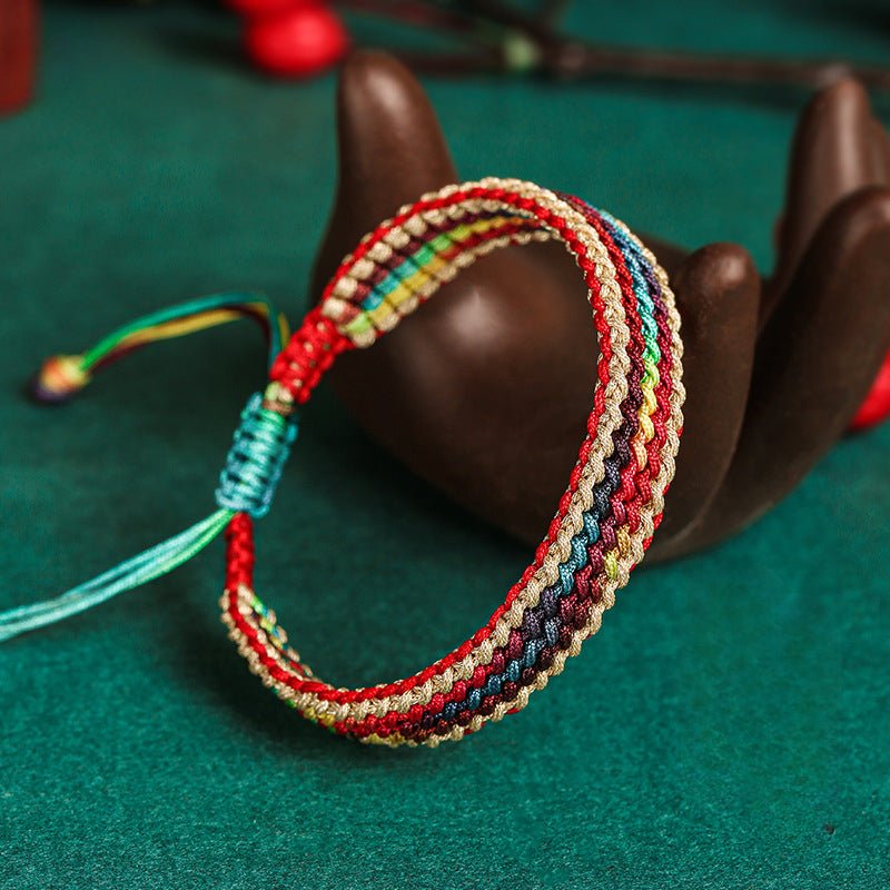 Handmade Rainbow String Bracelet – Trendy National Style for Women | Perfect Gift for Couples & Babies - STAR8S