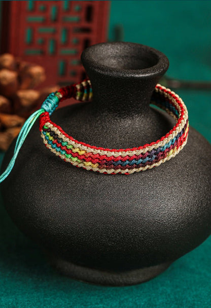 Handmade Rainbow String Bracelet – Trendy National Style for Women | Perfect Gift for Couples & Babies - STAR8S