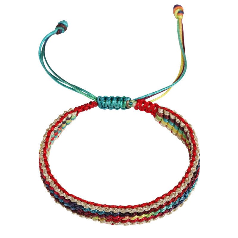 Handmade Rainbow String Bracelet – Trendy National Style for Women | Perfect Gift for Couples & Babies - STAR8S