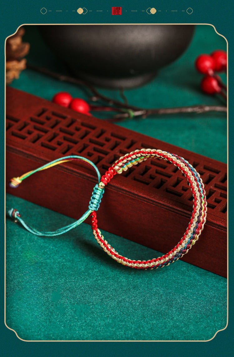 Handmade Rainbow String Bracelet – Trendy National Style for Women | Perfect Gift for Couples & Babies - STAR8S