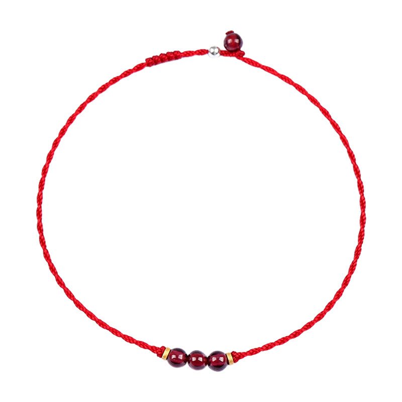 Handmade Red String Bracelet for Women with 14K Gold Beads - Simple, Chic, and Versatile - STAR8S