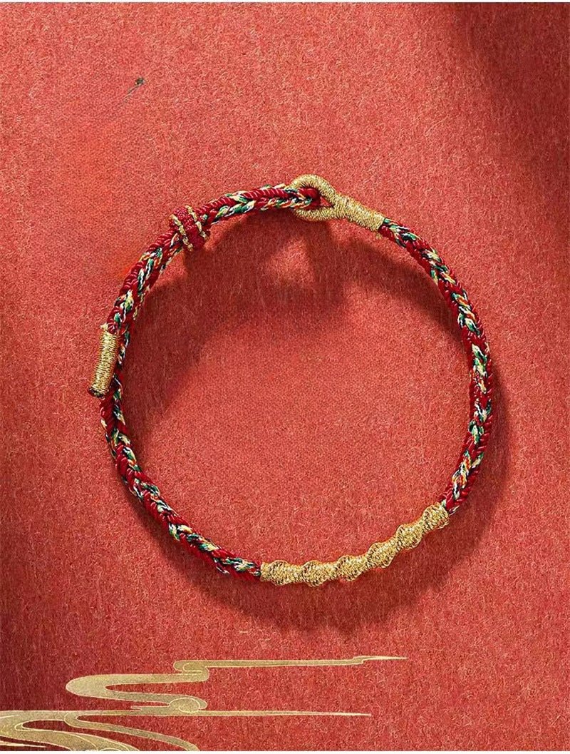 handmade red string bracelet for zodiac year - protection bracelet for men & women - star8s