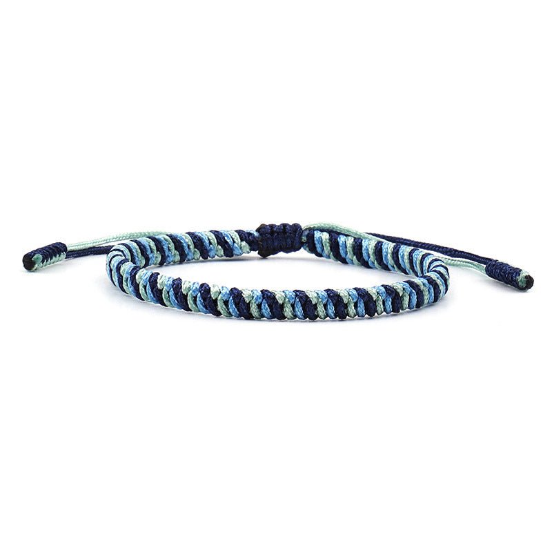 handmade red string bracelet | three - color braided diamond knot bracelet for men & women - star8s