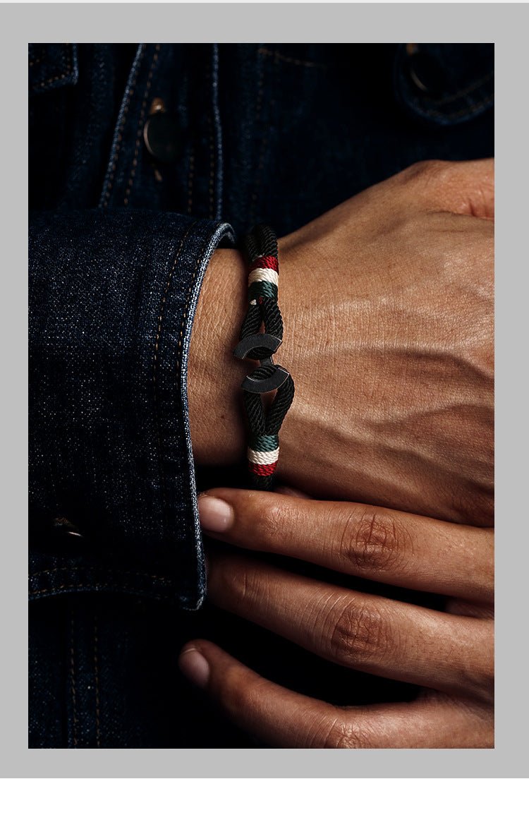Handmade S925 Silver Braided Bracelet | Red String Bracelet for Men Gift - STAR8S