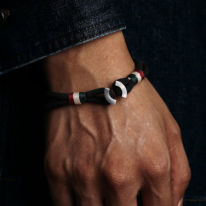 Handmade S925 Silver Braided Bracelet | Red String Bracelet for Men Gift - STAR8S