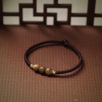 handmade sandalwood bracelet for men & women | 14k gold - plated red rope bracelet - star8s