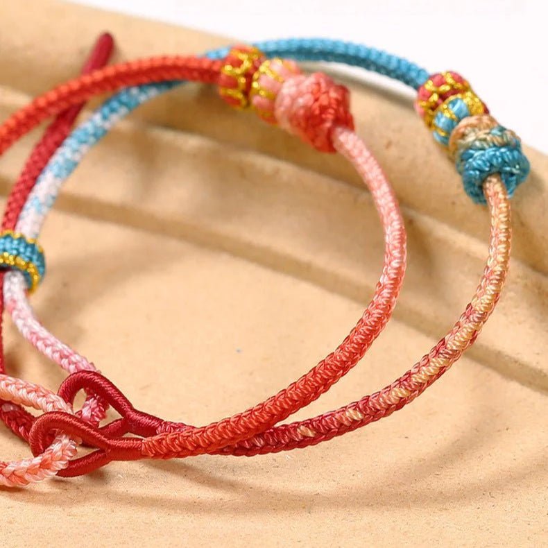 Handmade Snake Year Taishui Red String Bracelet with Gold Pendant & Feng Shui Beads | STAR8S - STAR8S