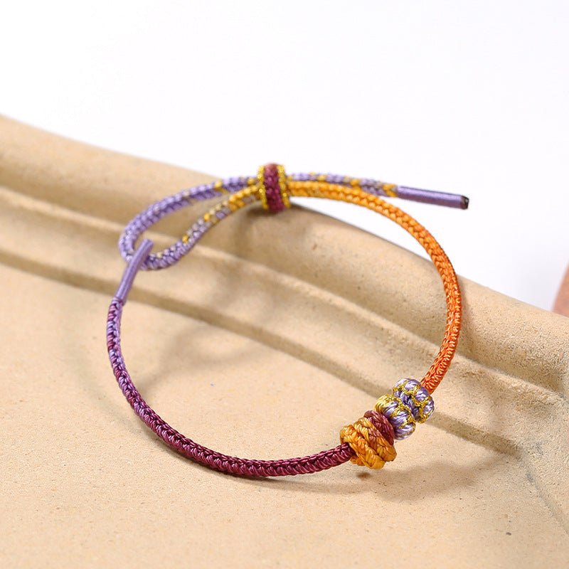 Handmade Snake Year Taishui Red String Bracelet with Gold Pendant & Feng Shui Beads | STAR8S - STAR8S