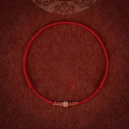 Handwoven Red String Bracelet for Your Zodiac Year - Adjustable, Good Luck & Protection - STAR8S