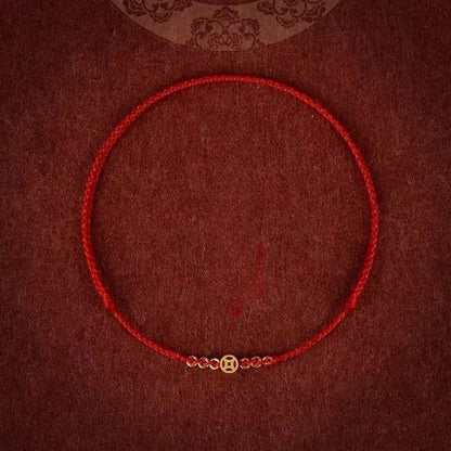 Handwoven Red String Bracelet for Your Zodiac Year - Adjustable, Good Luck & Protection - STAR8S