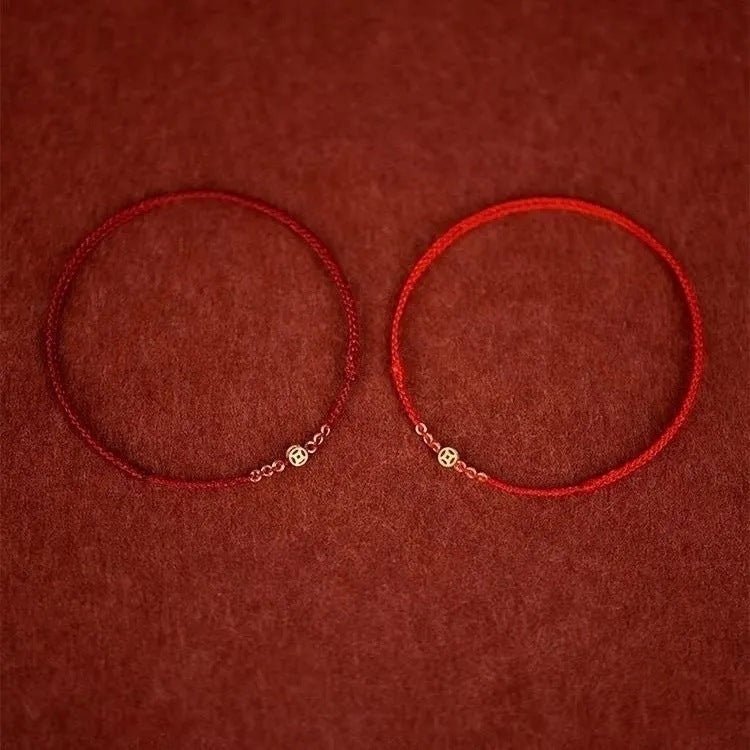 Handwoven Red String Bracelet for Your Zodiac Year - Adjustable, Good Luck & Protection - STAR8S
