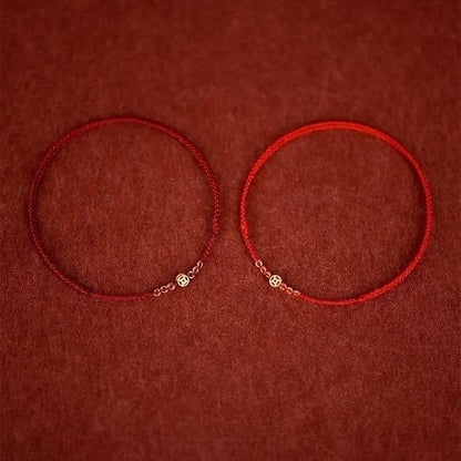 Handwoven Red String Bracelet for Your Zodiac Year - Adjustable, Good Luck & Protection - STAR8S