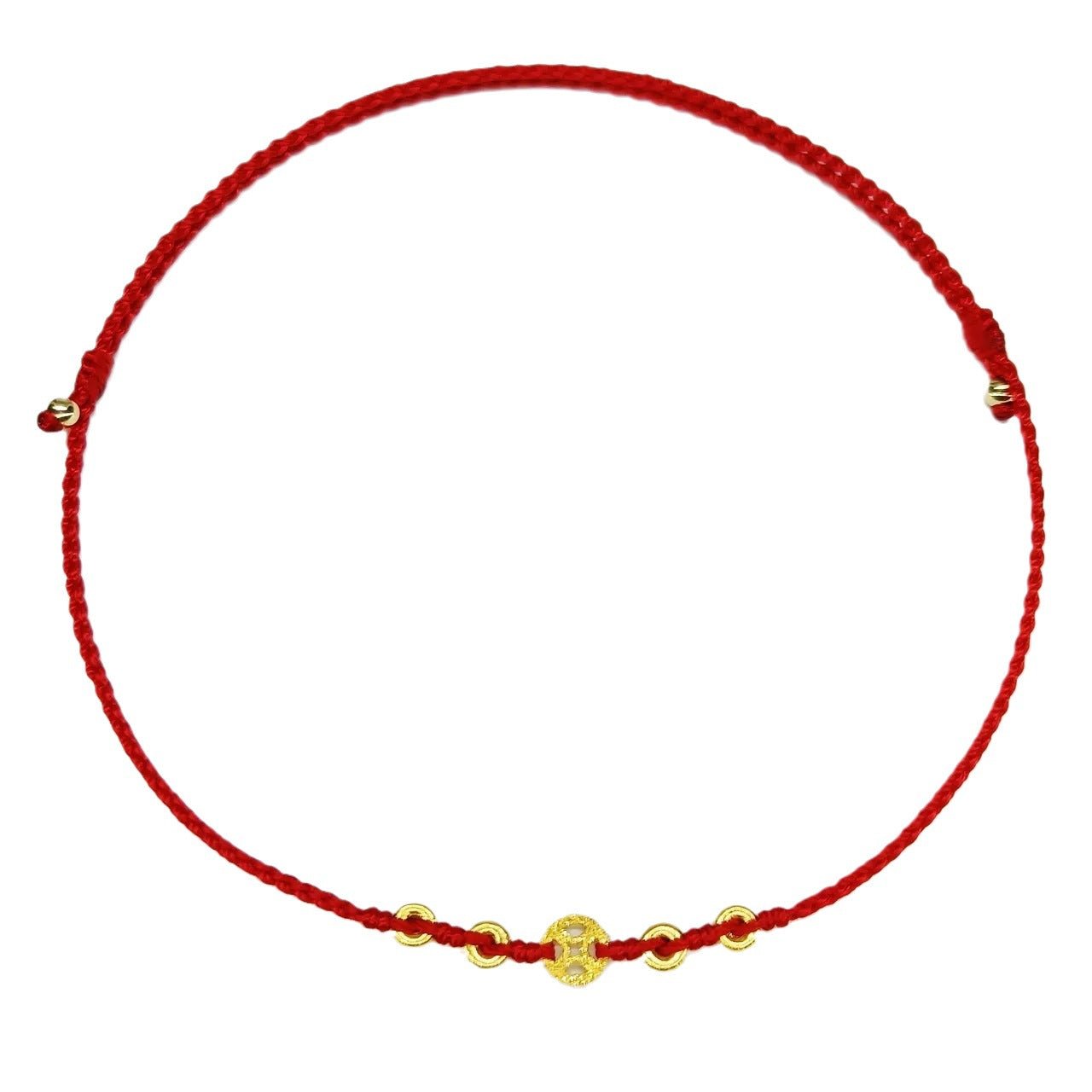handwoven red string bracelet for your zodiac year - adjustable, good luck & protection - star8s