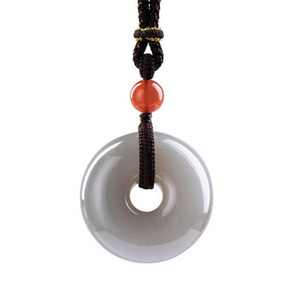 He Tian Jade Smoke Purple Peace Pendant Necklace for Men & Women - Jade Jewelry Pendant Gift - STAR8S