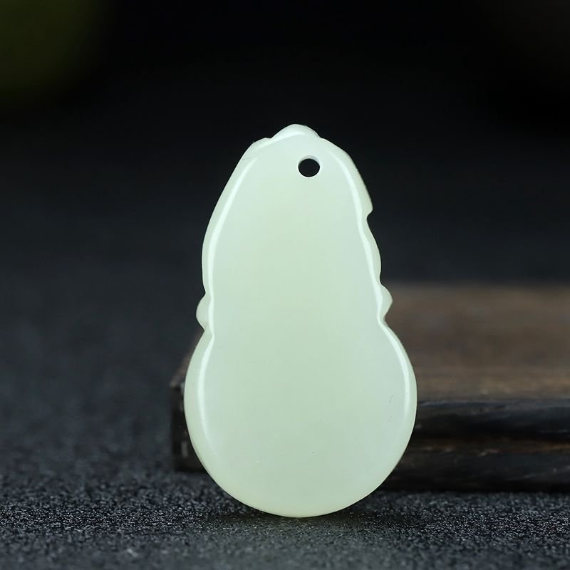 hetian jade white jade ruyi gourd pendant | natural gourd pendant for prosperity & protection - star8s