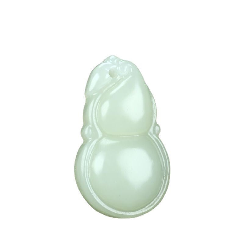 Hetian Jade White Jade Ruyi Gourd Pendant | Natural Gourd Pendant for Prosperity & Protection - STAR8S