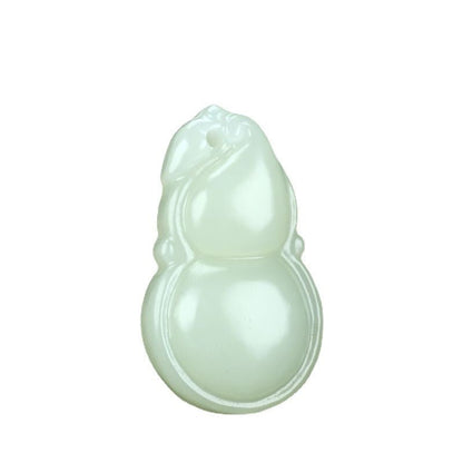 Hetian Jade White Jade Ruyi Gourd Pendant | Natural Gourd Pendant for Prosperity & Protection - STAR8S