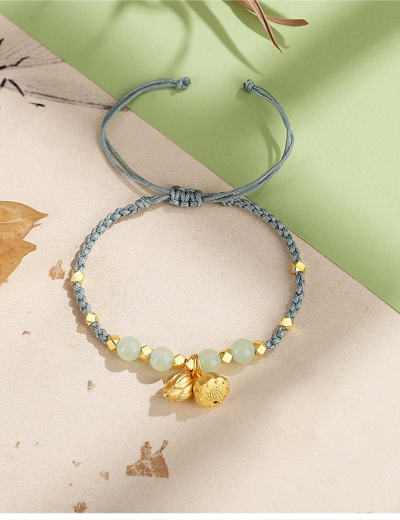 jade bracelets for sale - hetian jade, 925 silver, lotus, broken silver, two lifetimes of joy | star8s
