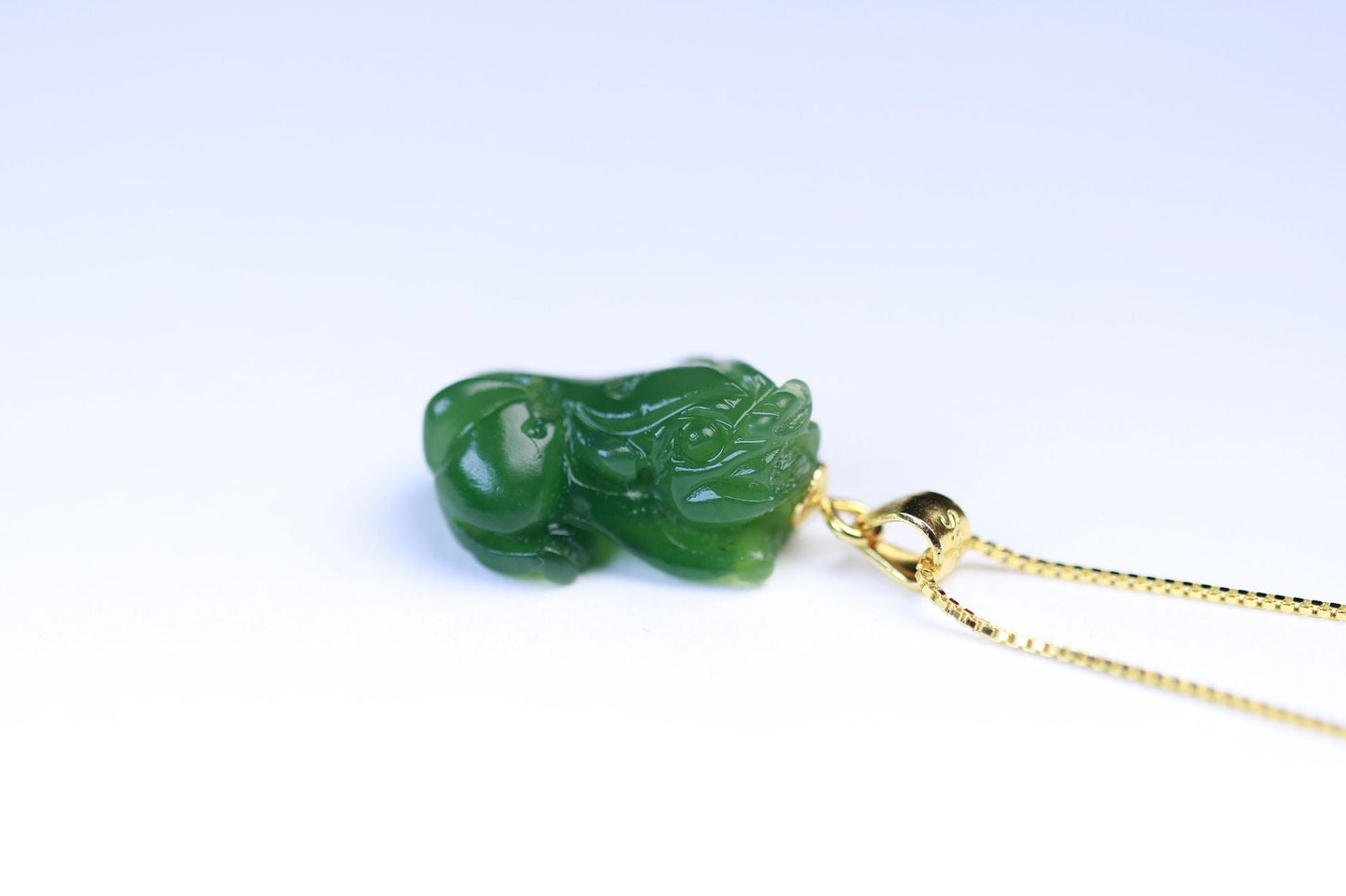 jade cross necklace with heitian pixiu charm - sterling silver unisex | star8s