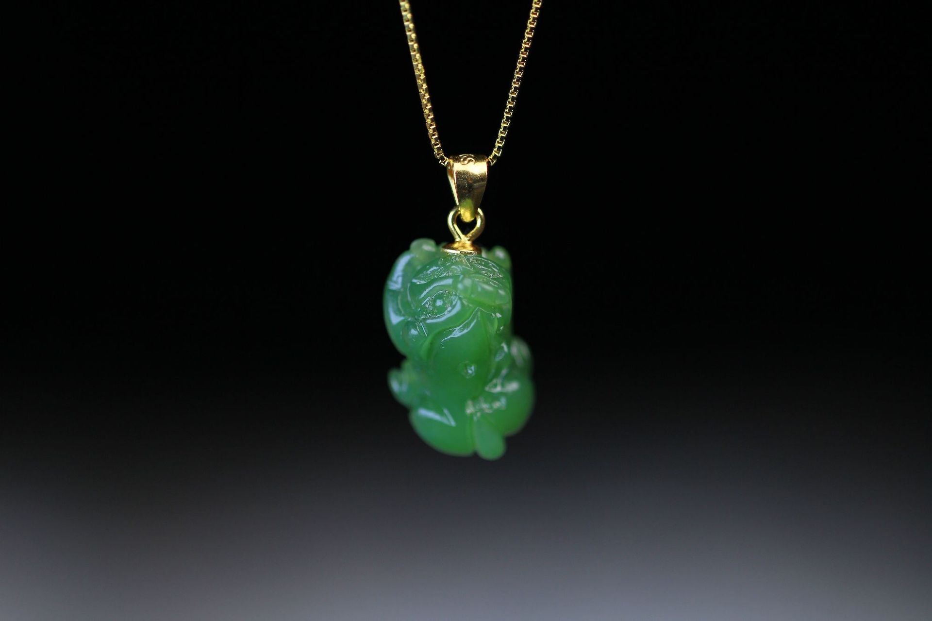 Jade Cross Necklace with Heitian Pixiu Charm - Sterling Silver Unisex | STAR8S