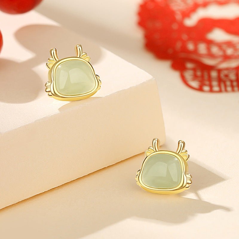 jade dragon necklaces - 925 silver hetian money - drawing dragon | star8s